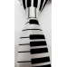 Slim line stropdas wit zwart Piano